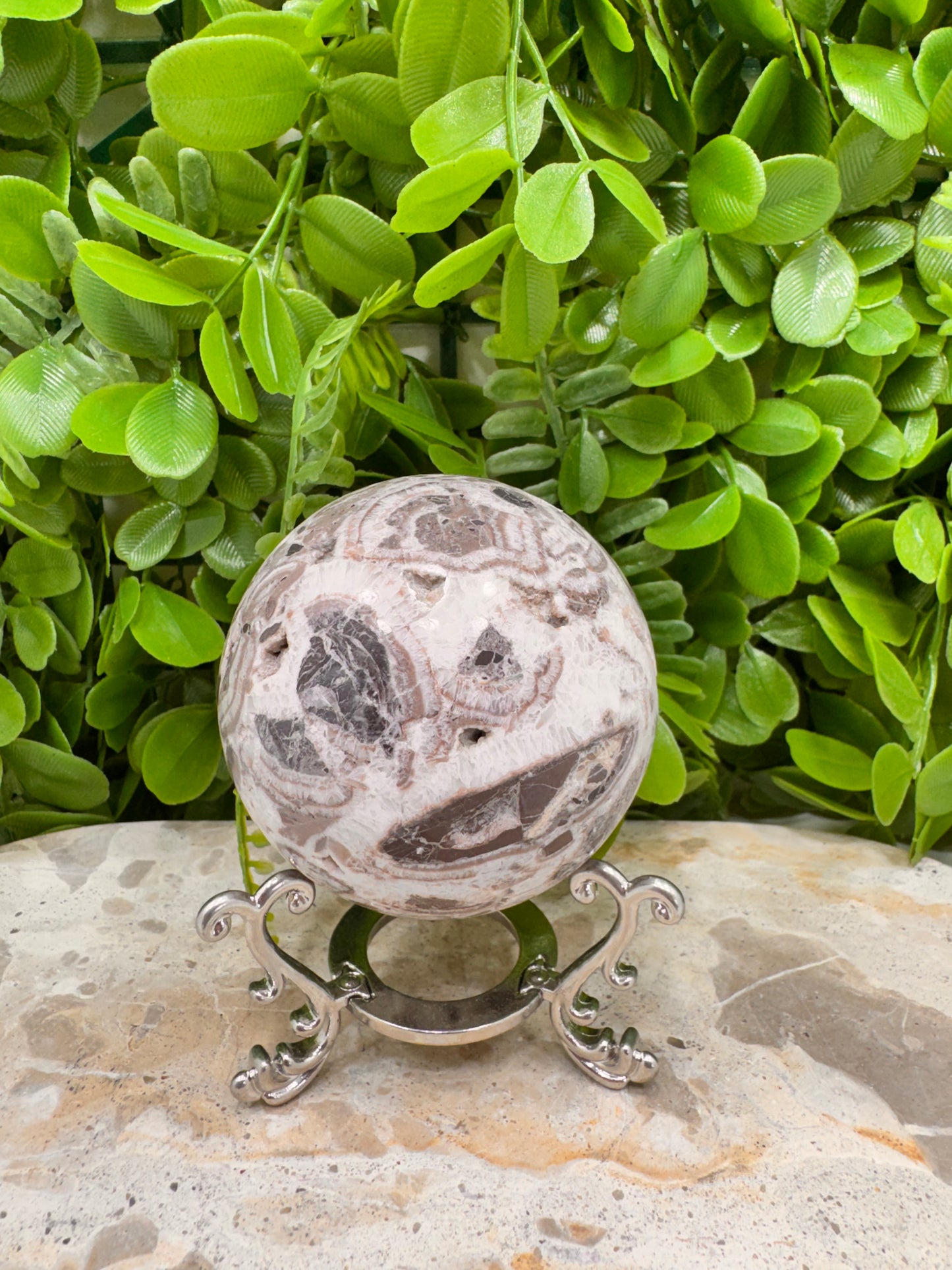 Chocolate Aragonite Sphere 408g