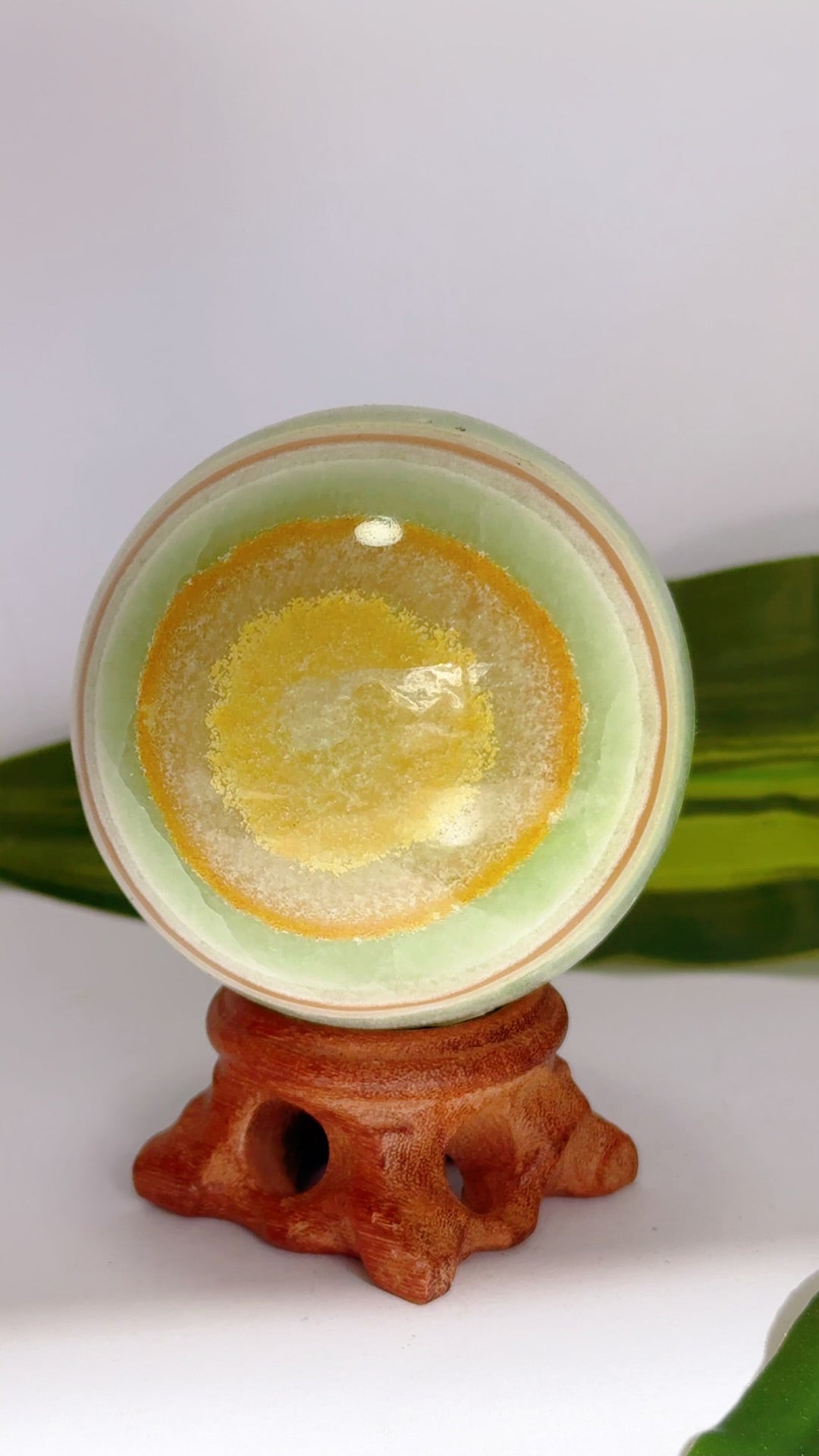 Pistachio Calcite Sphere 408g
