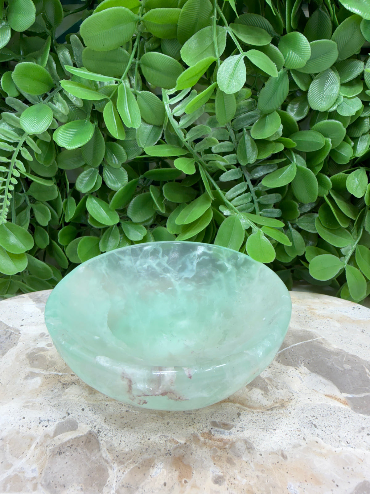 Green Fluorite Bowl 446g | Clarity • Focus • Balance
