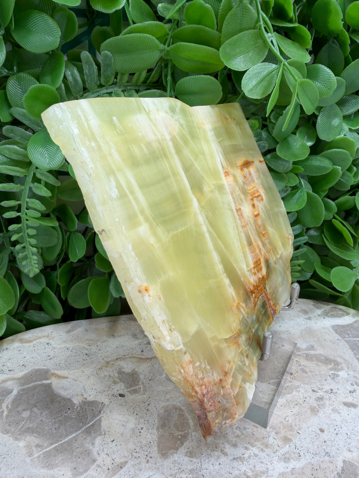 Lemon Banded Calcite Slab | Joy • Confidence • Motivation