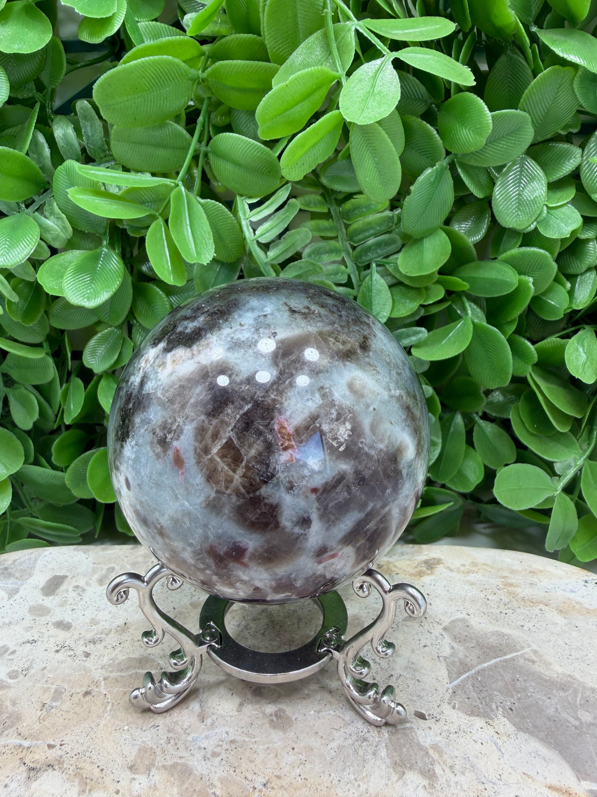 Unicorn Stone Sphere 578g | Calm • Love • Positivity