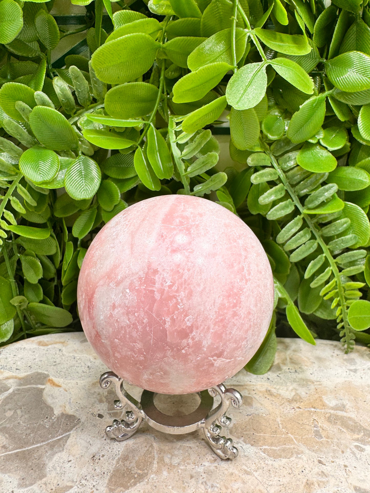 Pink Opal Sphere 497g