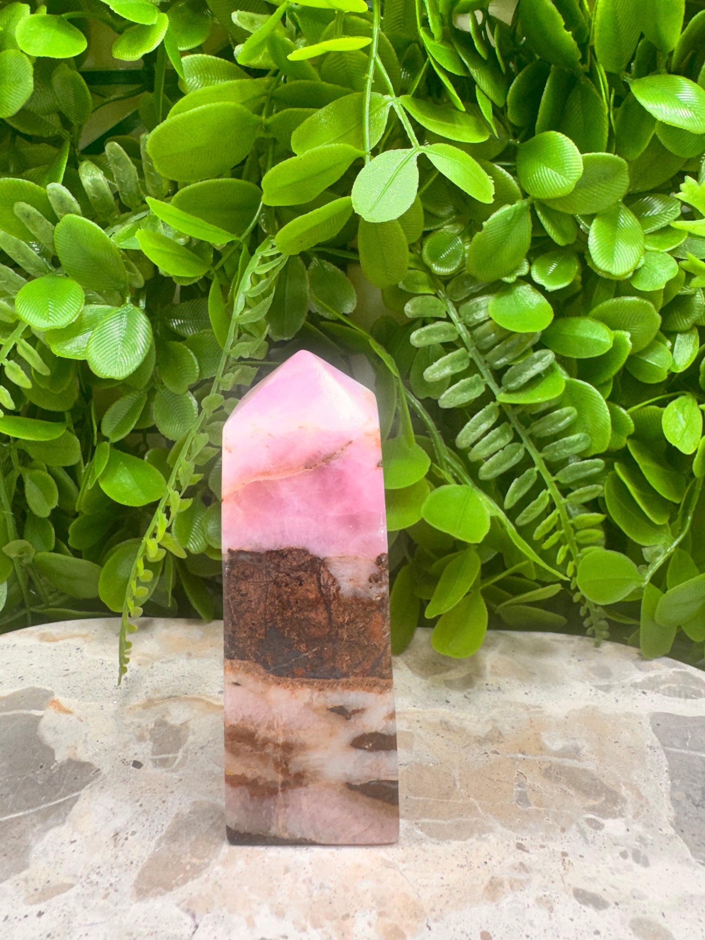 Pink Aragonite Point 242g