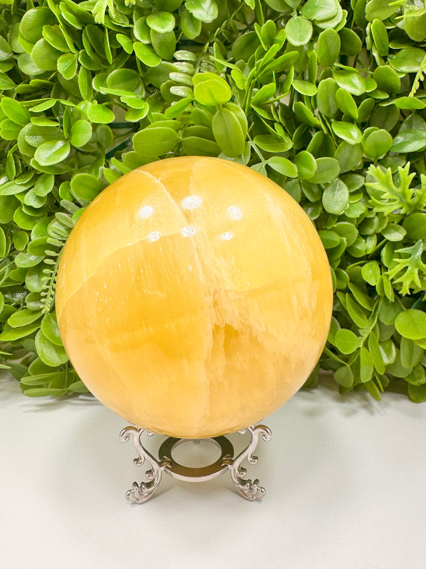 Lemon Calcite Sphere 3280g
