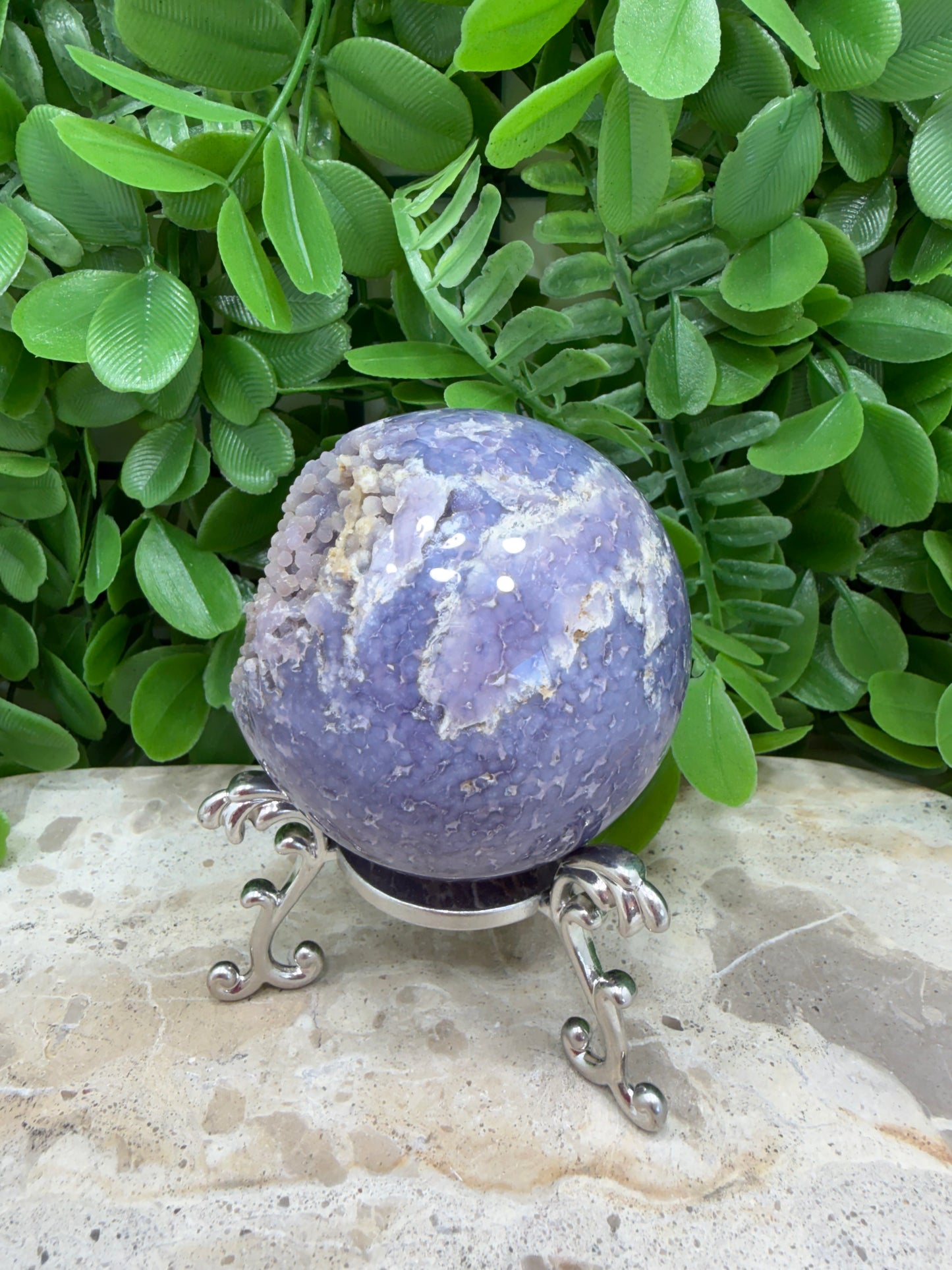 Grape Agate Sphere 342g
