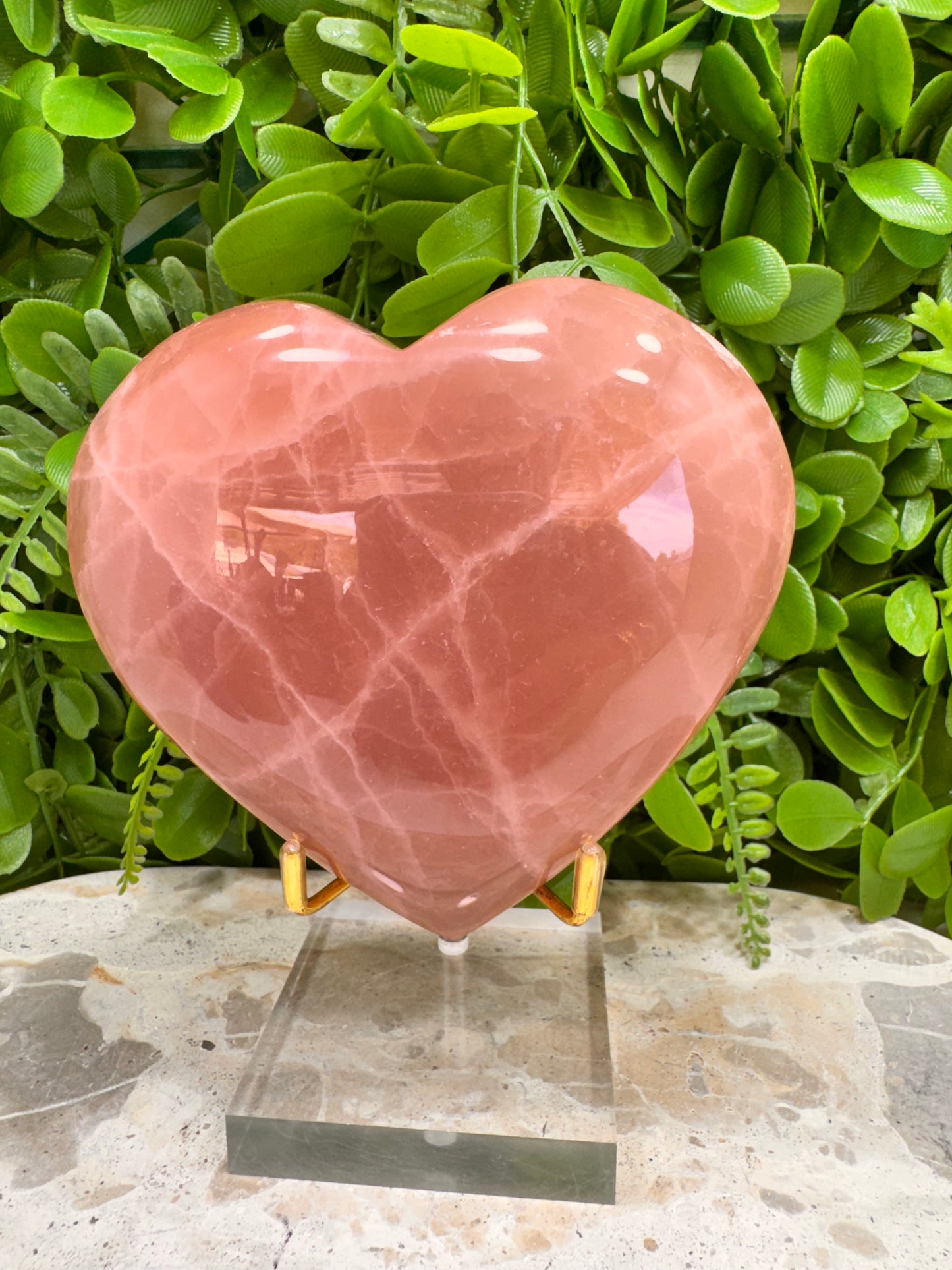 Rose Calcite Heart 748g