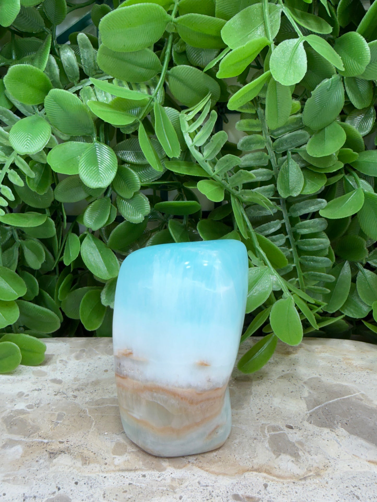 Aqua Caribbean Calcite Freeform 310g