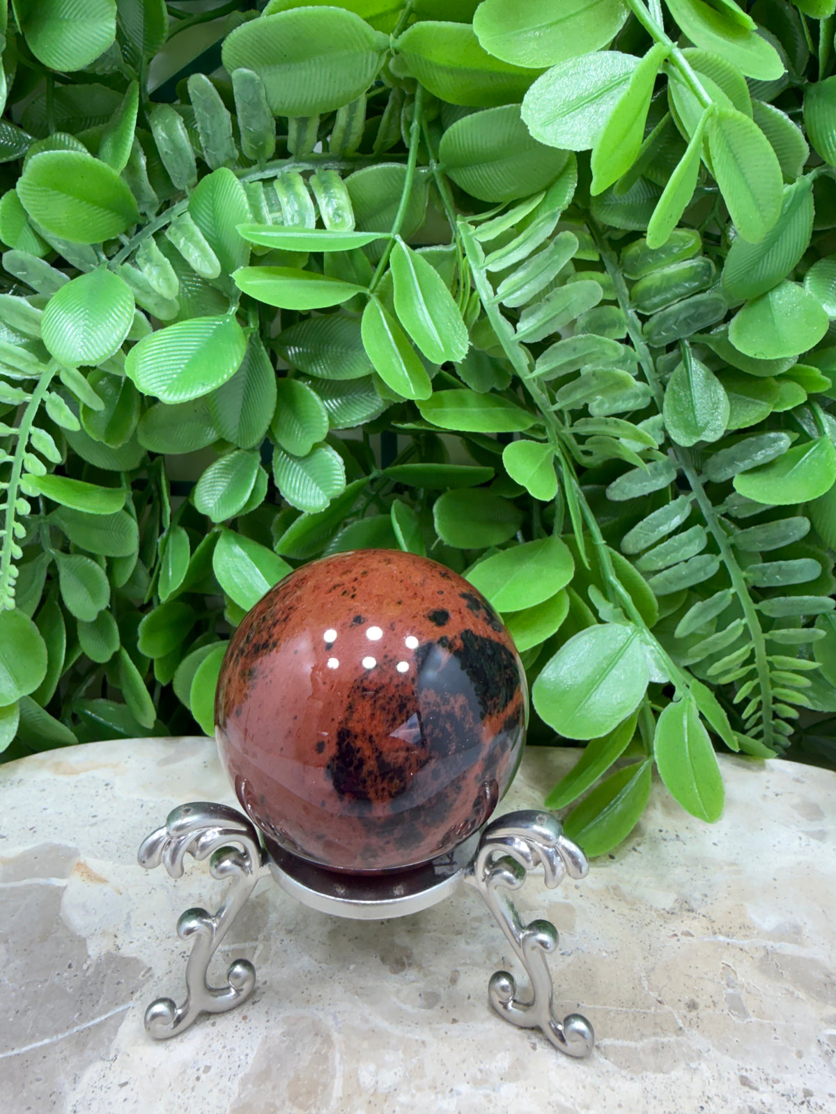 Mahogany Obsidian Sphere | Grounding • Strength • Protection