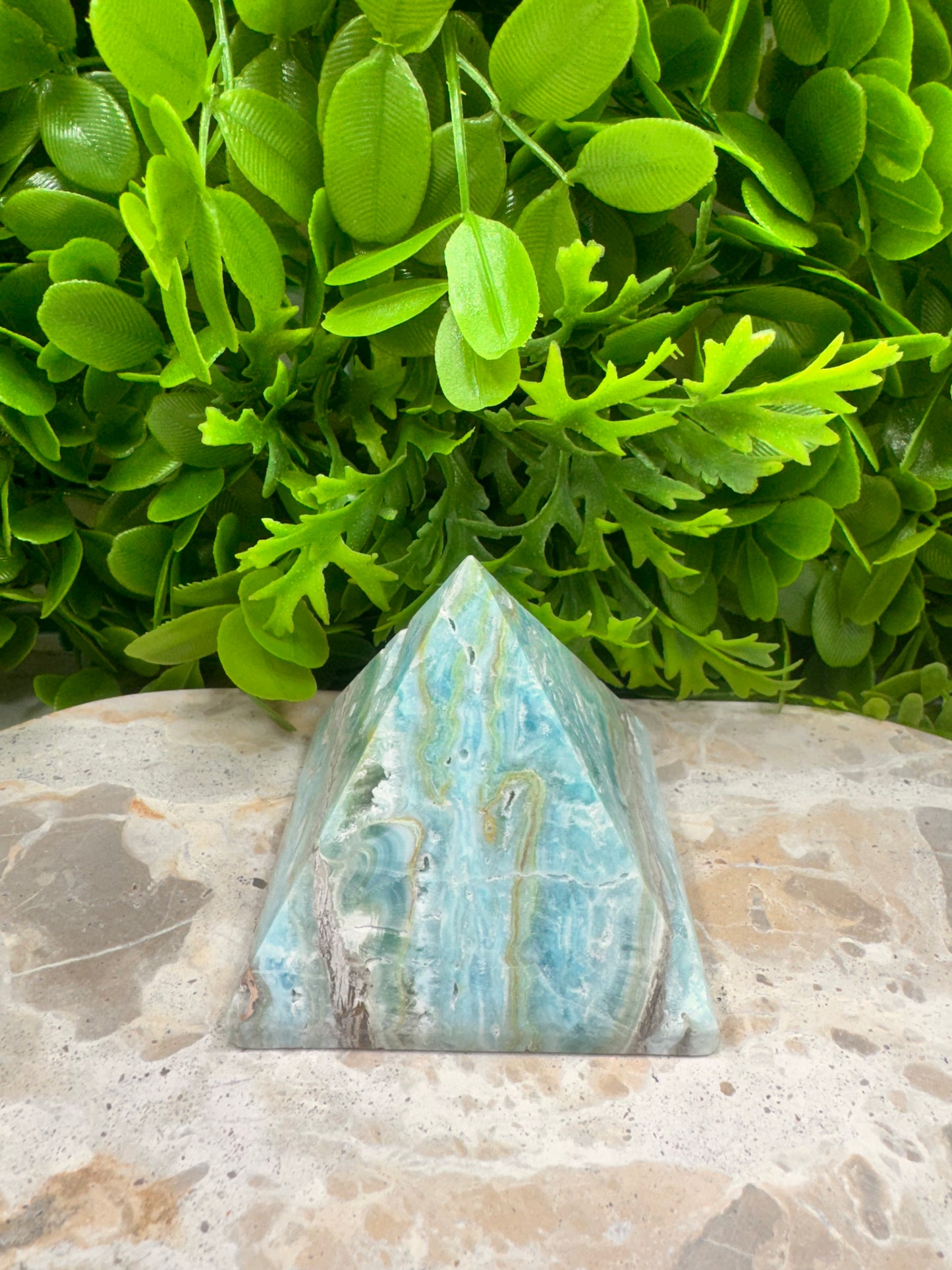 Aragonite & Smithsonite Pyramid 374g