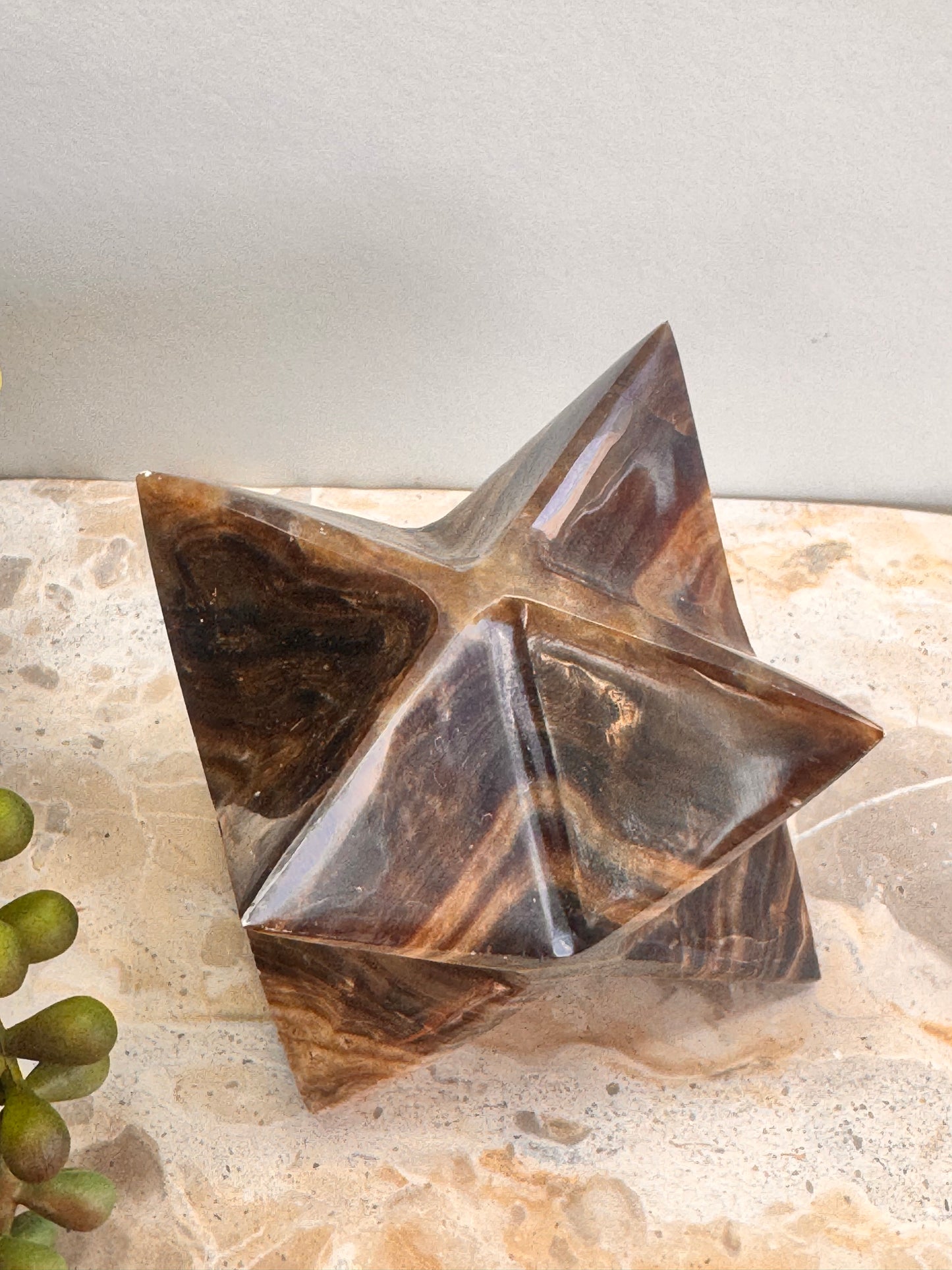 Chocolate Calcite Merkaba 372g