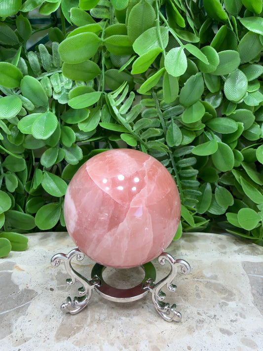 Rose Calcite Sphere 392G