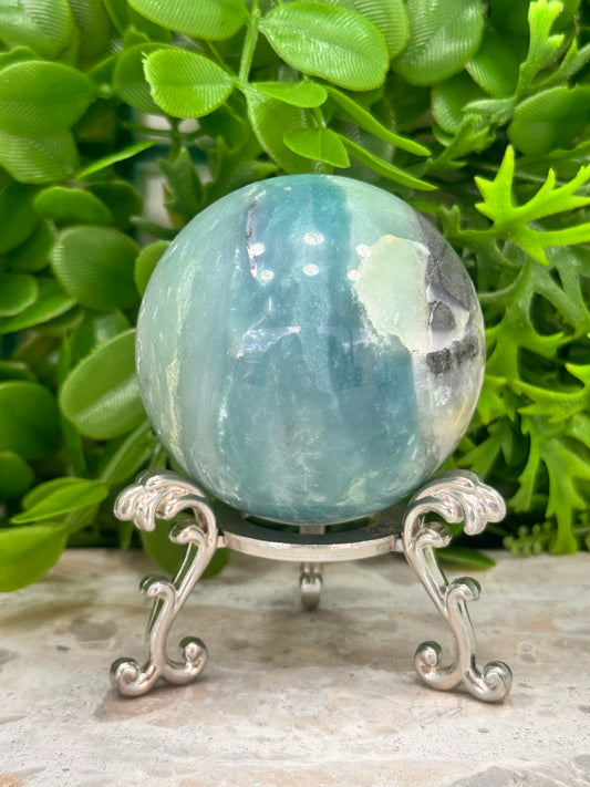 Sky Blue Opal Sphere 364g