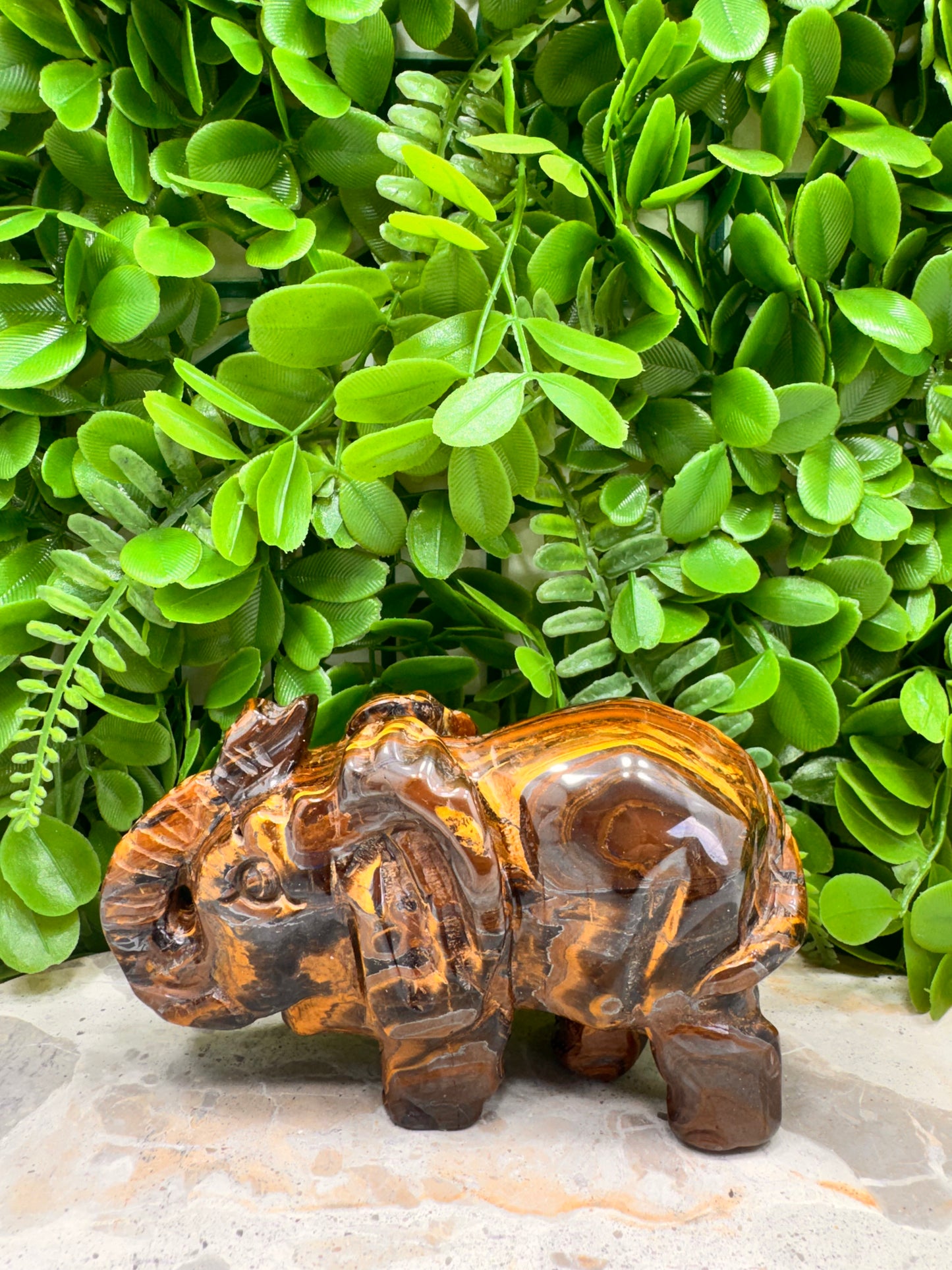 Tiger Eye/Tiger Ore Elephant 704g