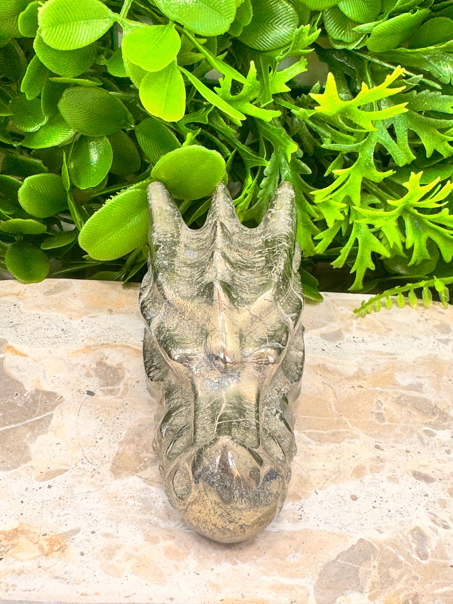 Pyrite Dragon Skull 608g