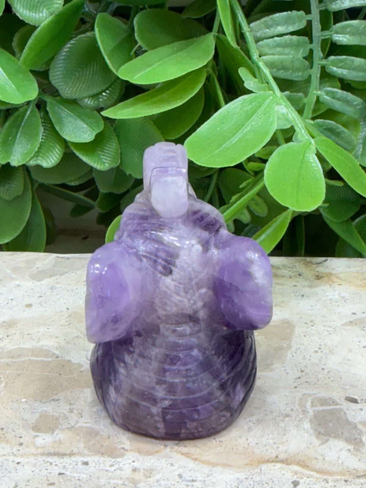 Amethyst Elephant 92g | Calm • Protection • Intuition