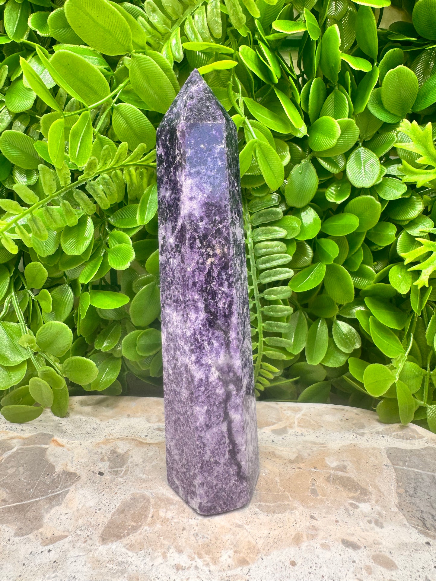 Lepidolite Tower 338g