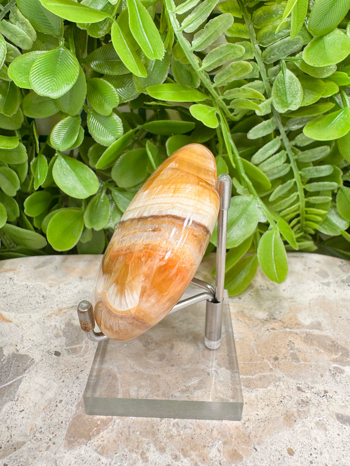 Honey Banded Calcite Heart | Confidence • Motivation • Personal Power