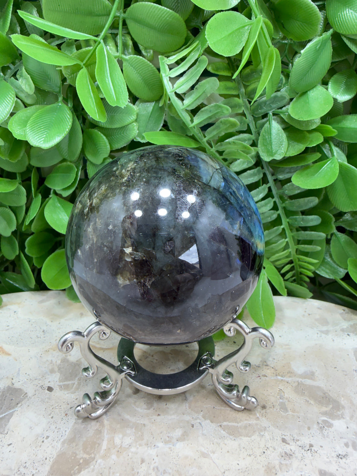 Labradorite Sphere | Protection • Intuition • Transformation