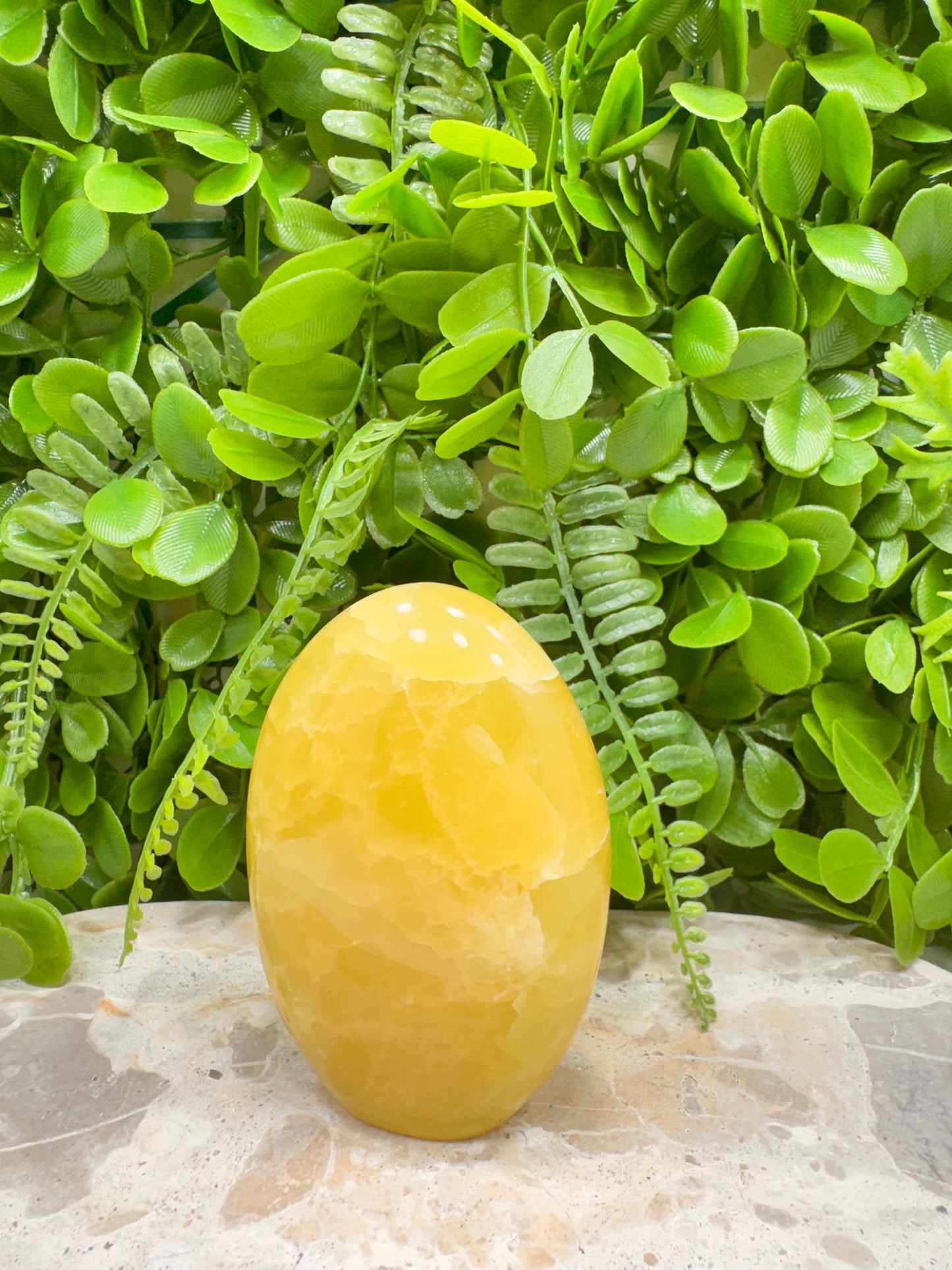 Standing Lemon Calcite 396g
