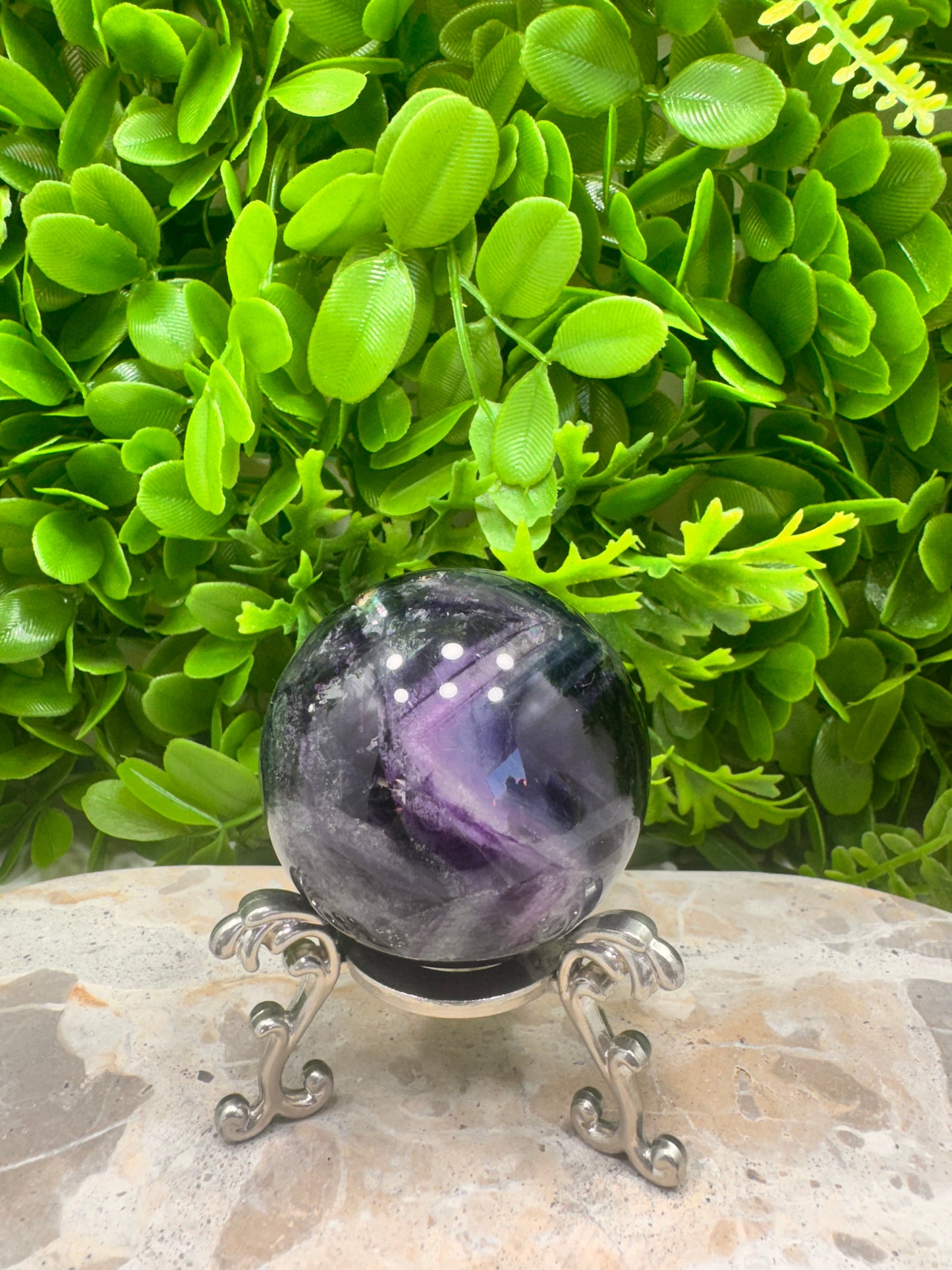Purple Fluorite Sphere 362g