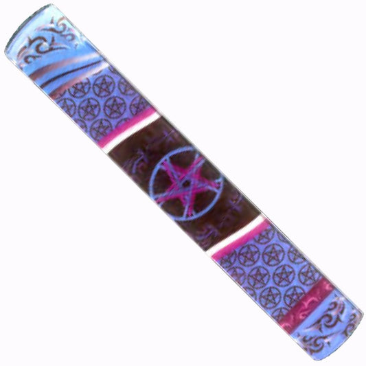 Pentacle Printed Glass Incense Burner