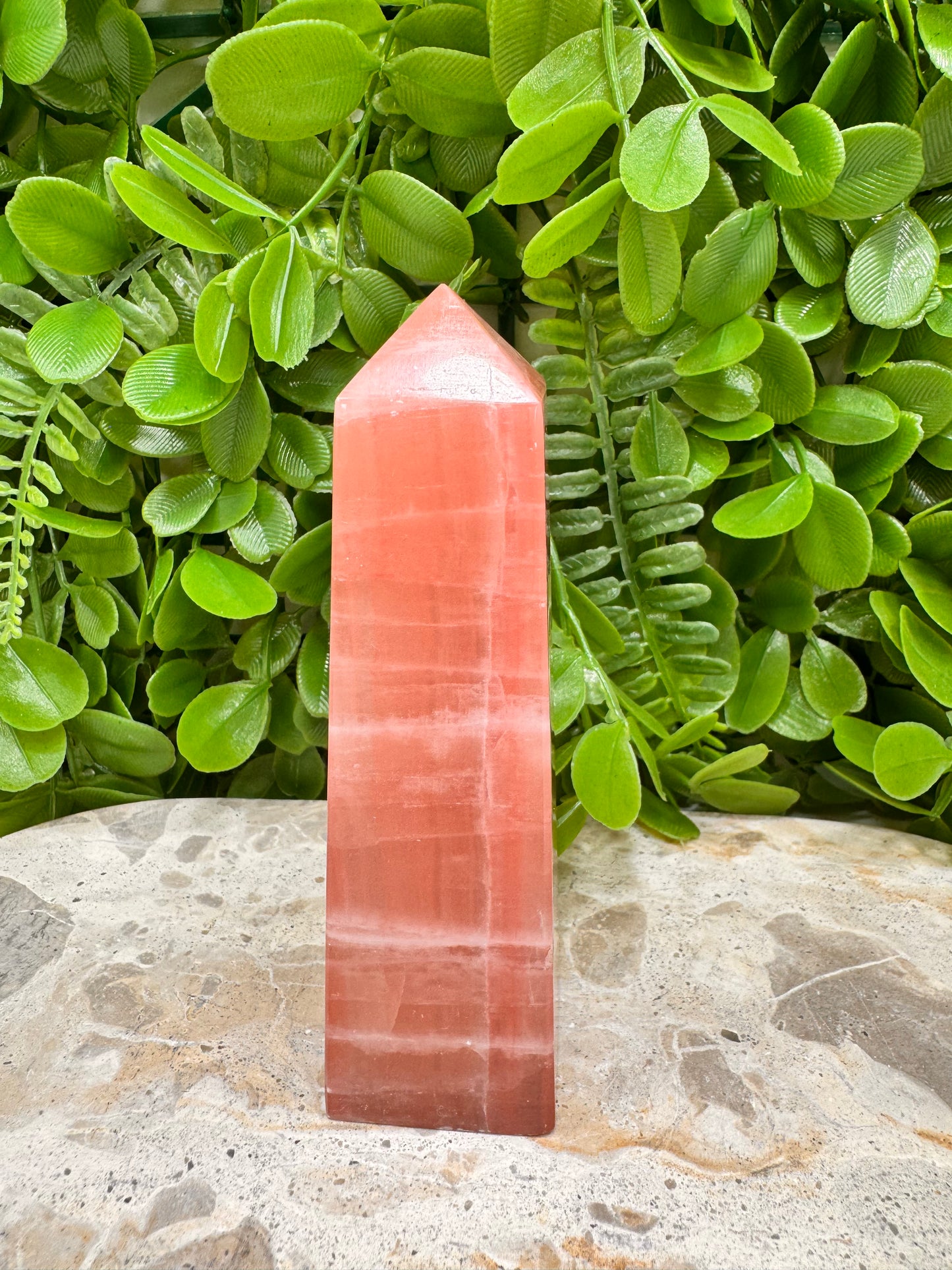 Rose Calcite Tower 288g