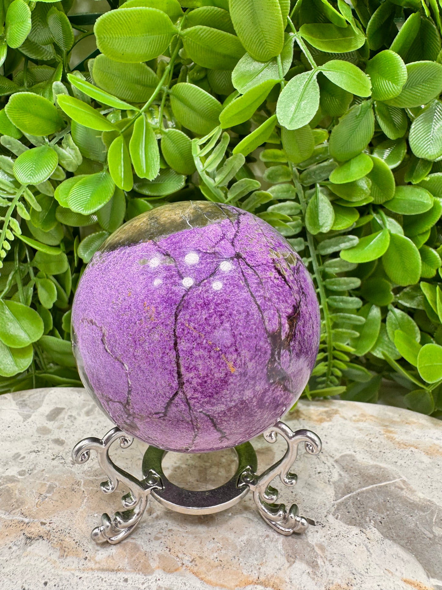 Atlantisite Stichtite Sphere 446g