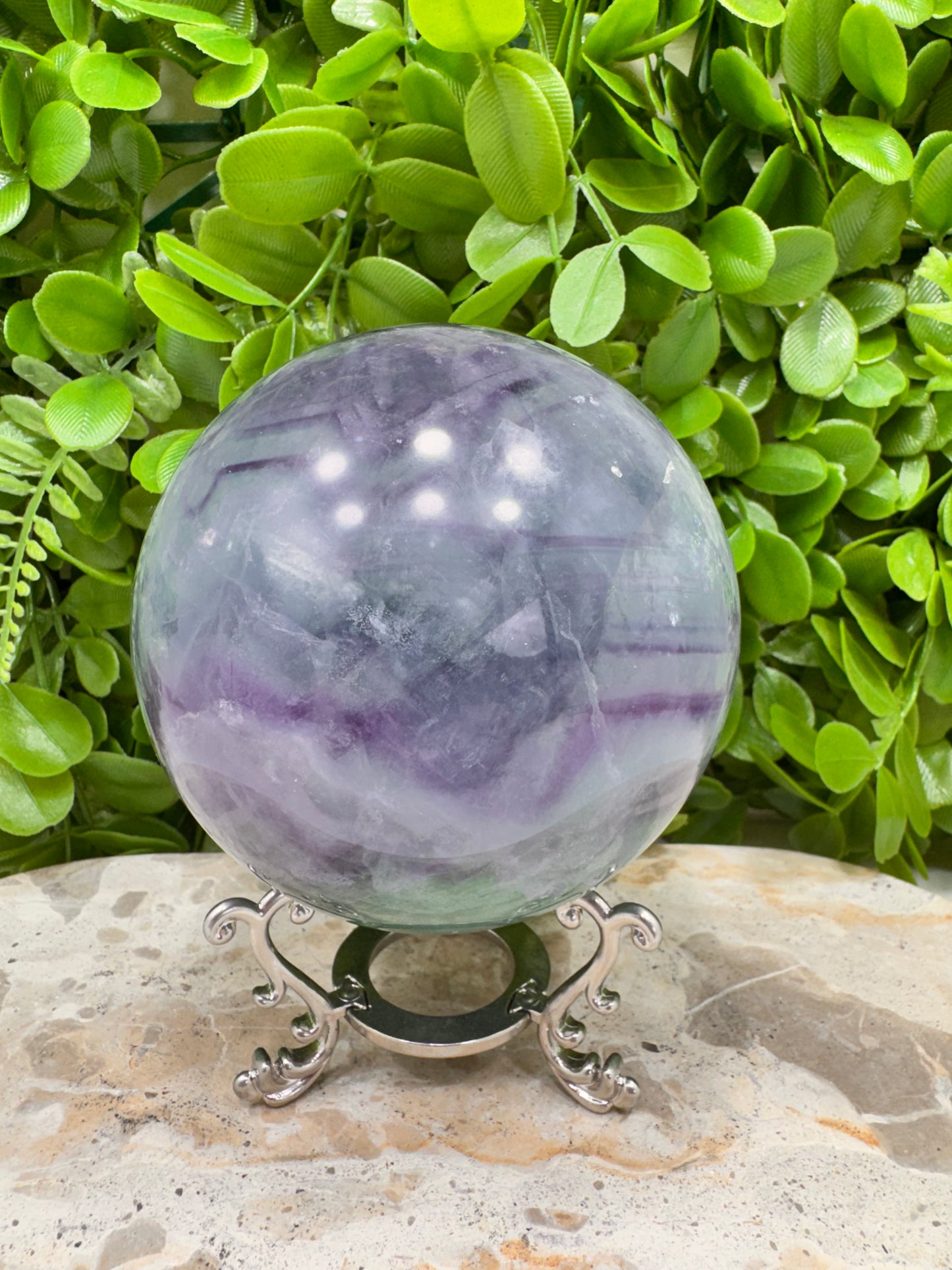Fluorite Sphere 1342g