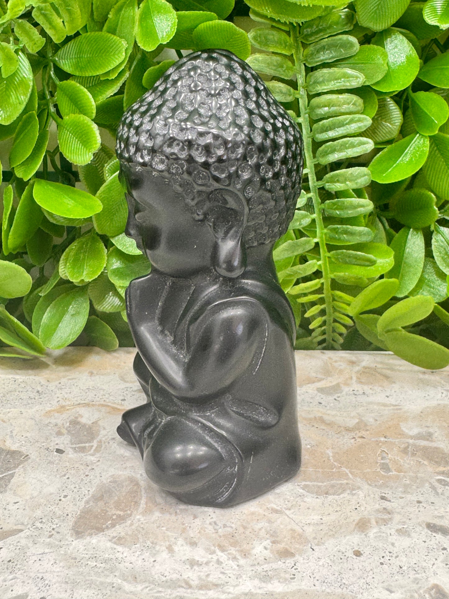 Black Obsidian Buddha 340g