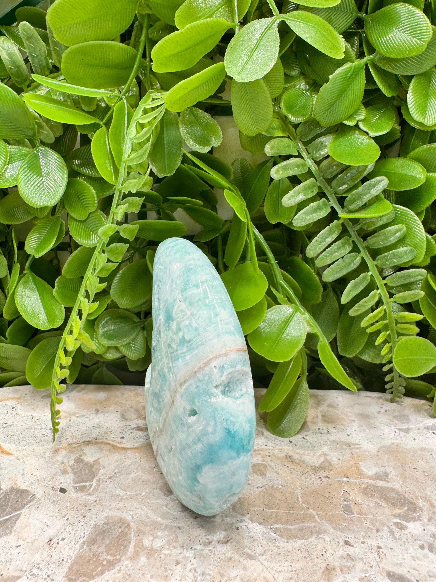 Blue Aragonite Moon 160g