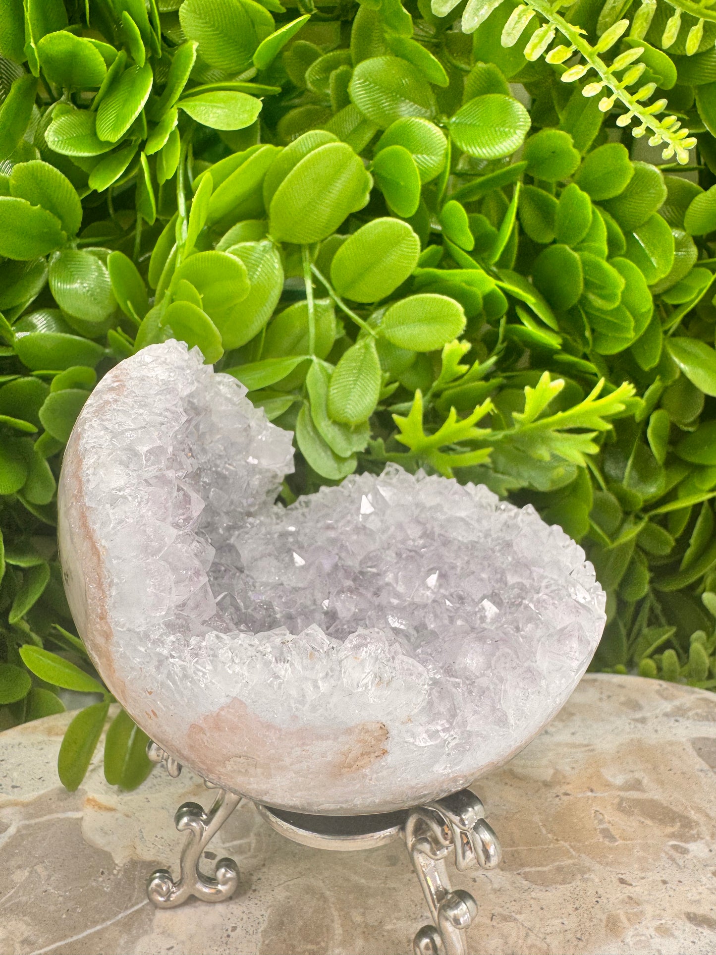 Druzy Amethyst Half Sphere 568g