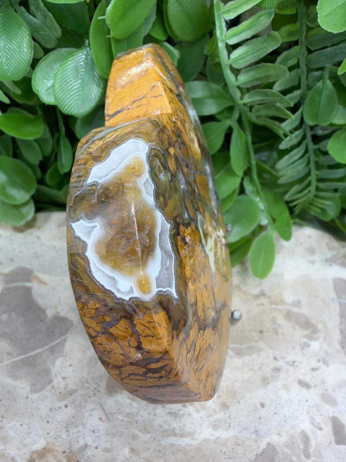 Brecciated Drusy Agate Heart | Strength • Grounding • Stability