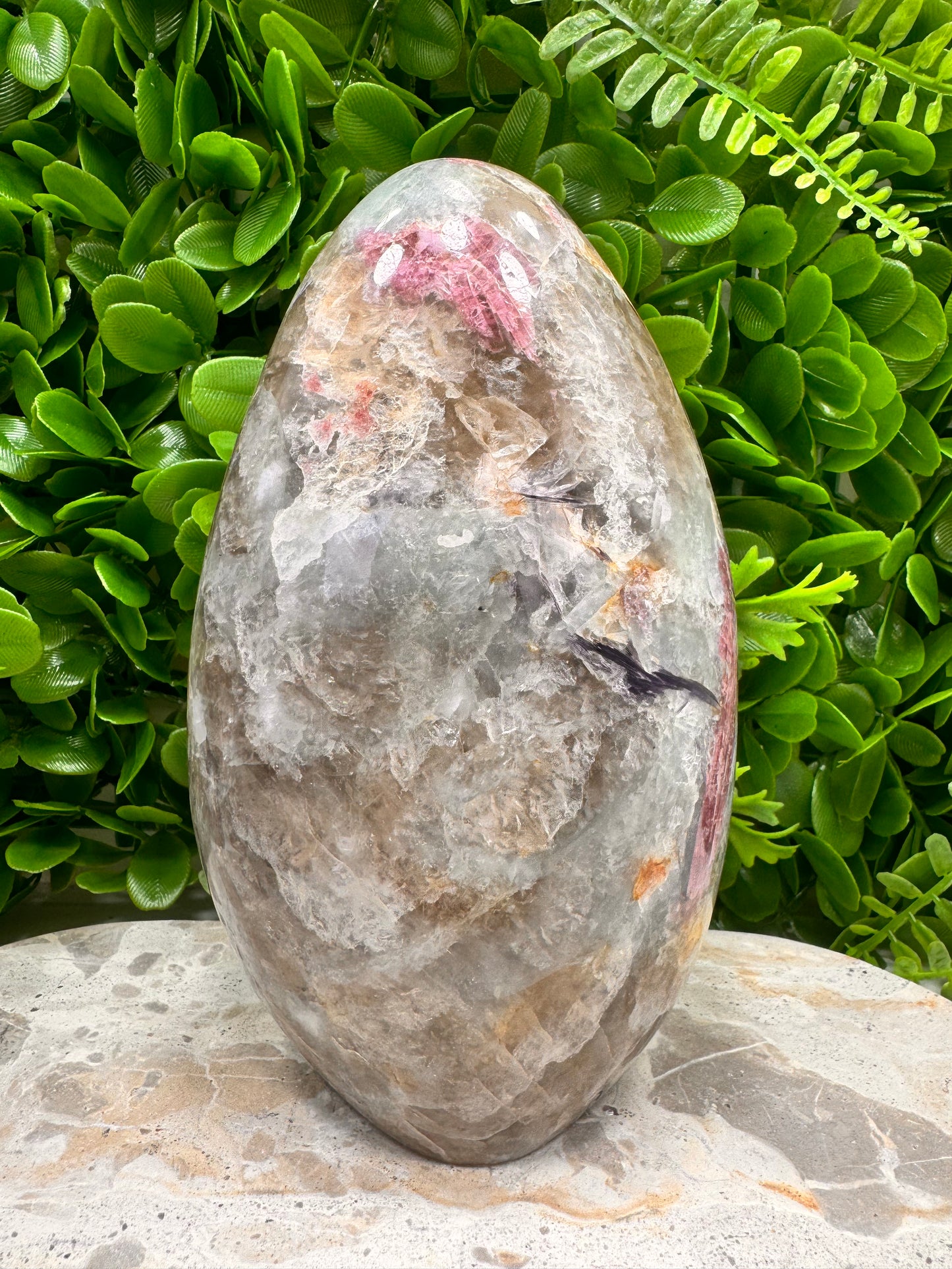 Aquamarine/Smokey Quartz /Amethyst/ Pink Tourmaline Freeform 1972g