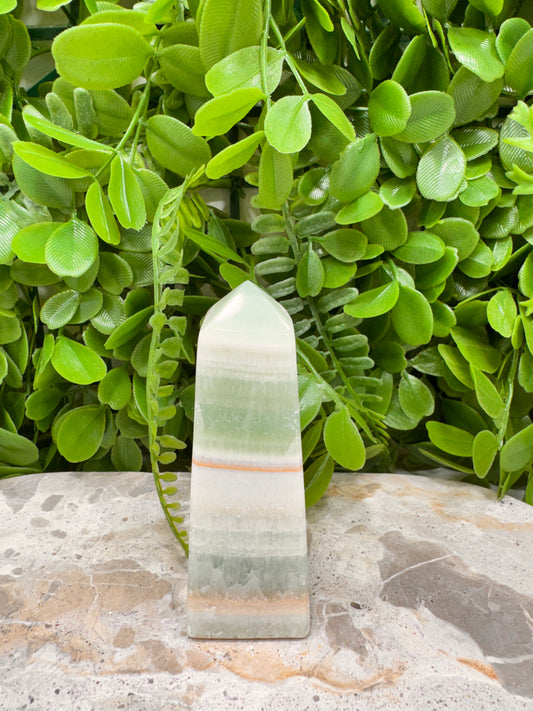 Pistachio Calcite Point 192g