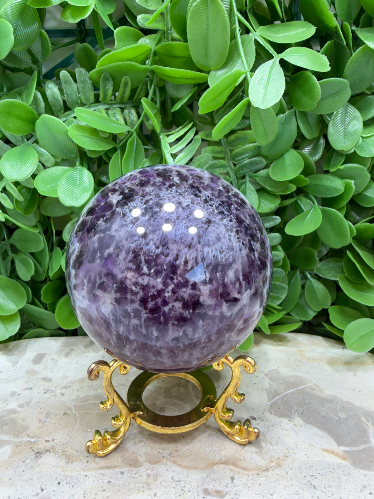 Flower Amethyst Sphere 648g