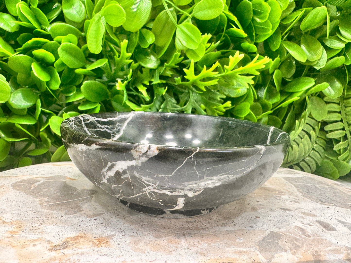 Black Zebra Jasper Bowl 324g