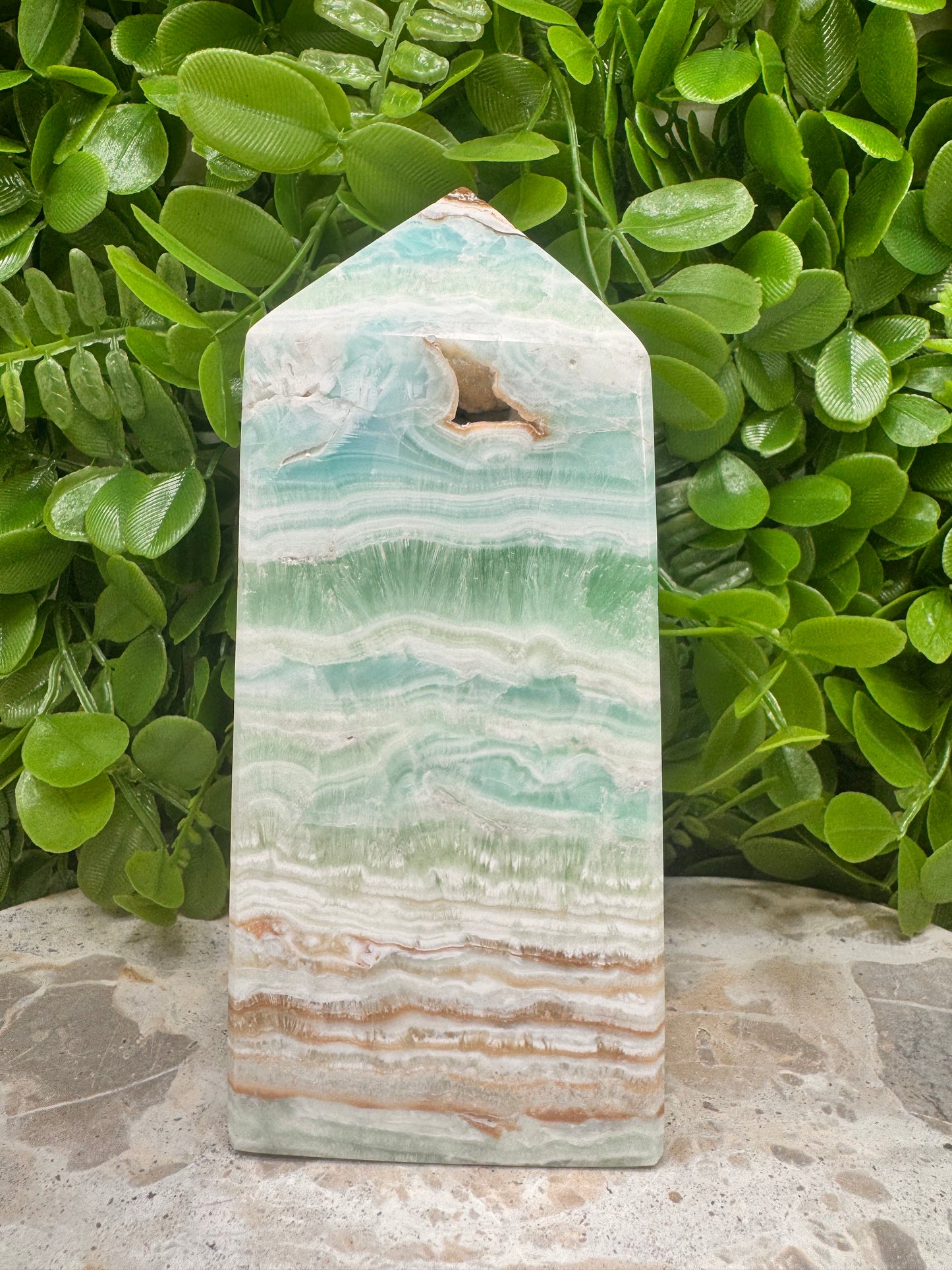 Aqua Caribbean Calcite Tower 1.6kg