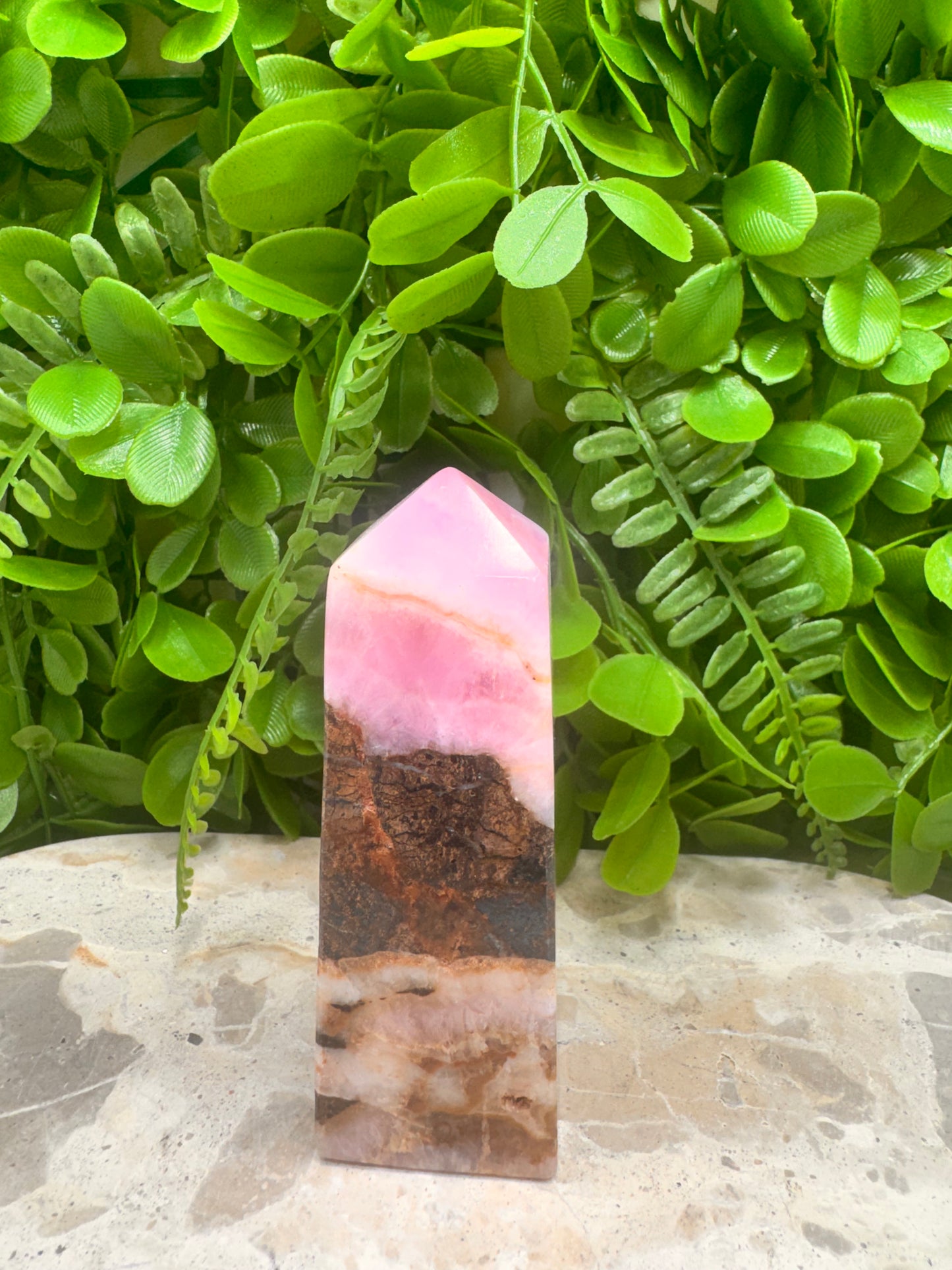 Pink Aragonite Point 242g