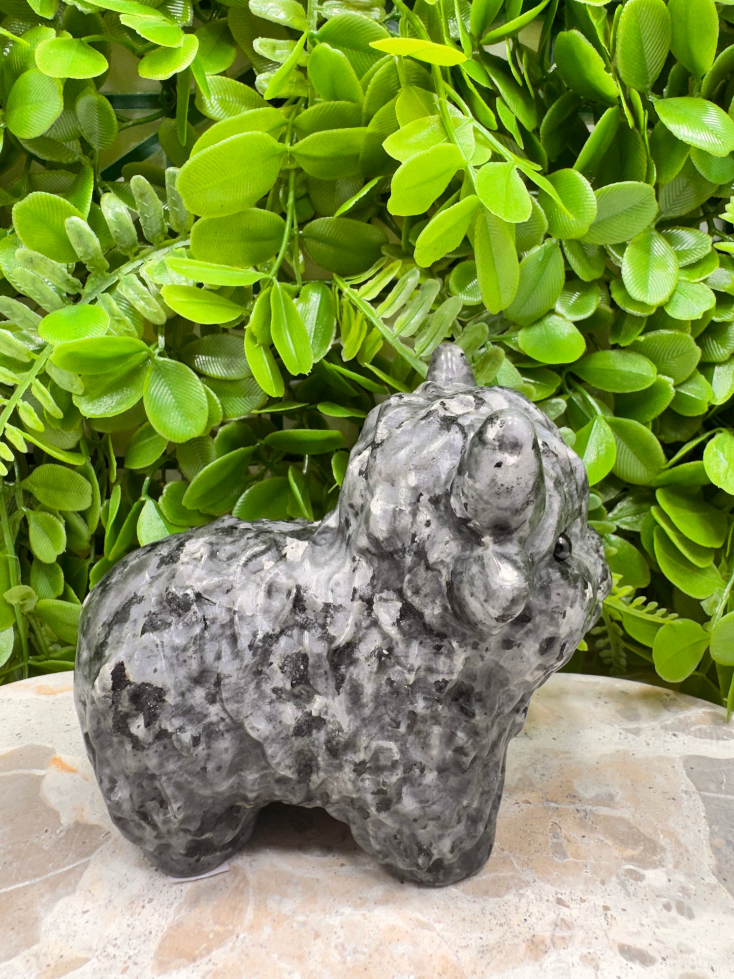 Larvikite Highland Cow 978g