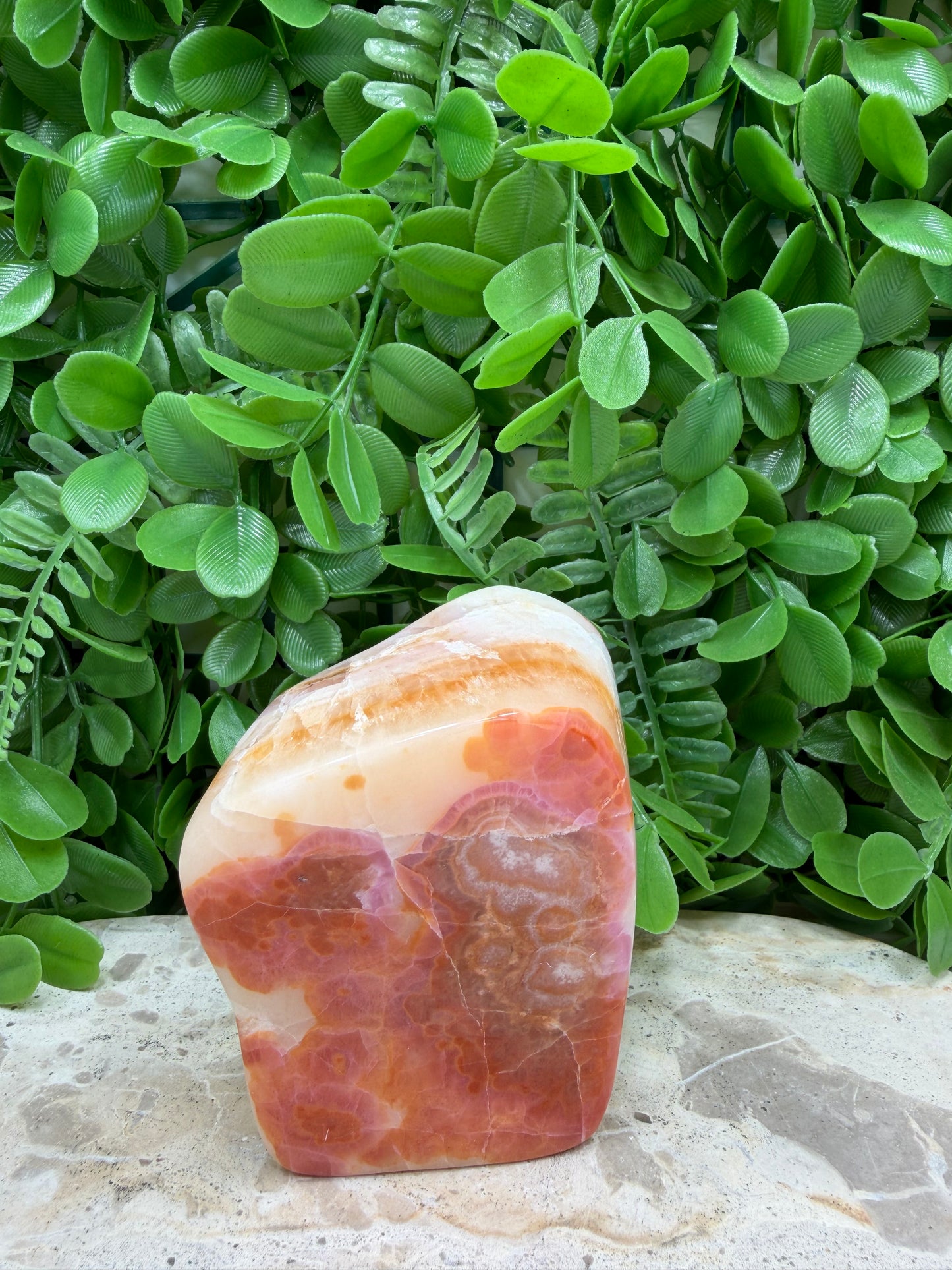 Pink Aragonite Freeform 492g