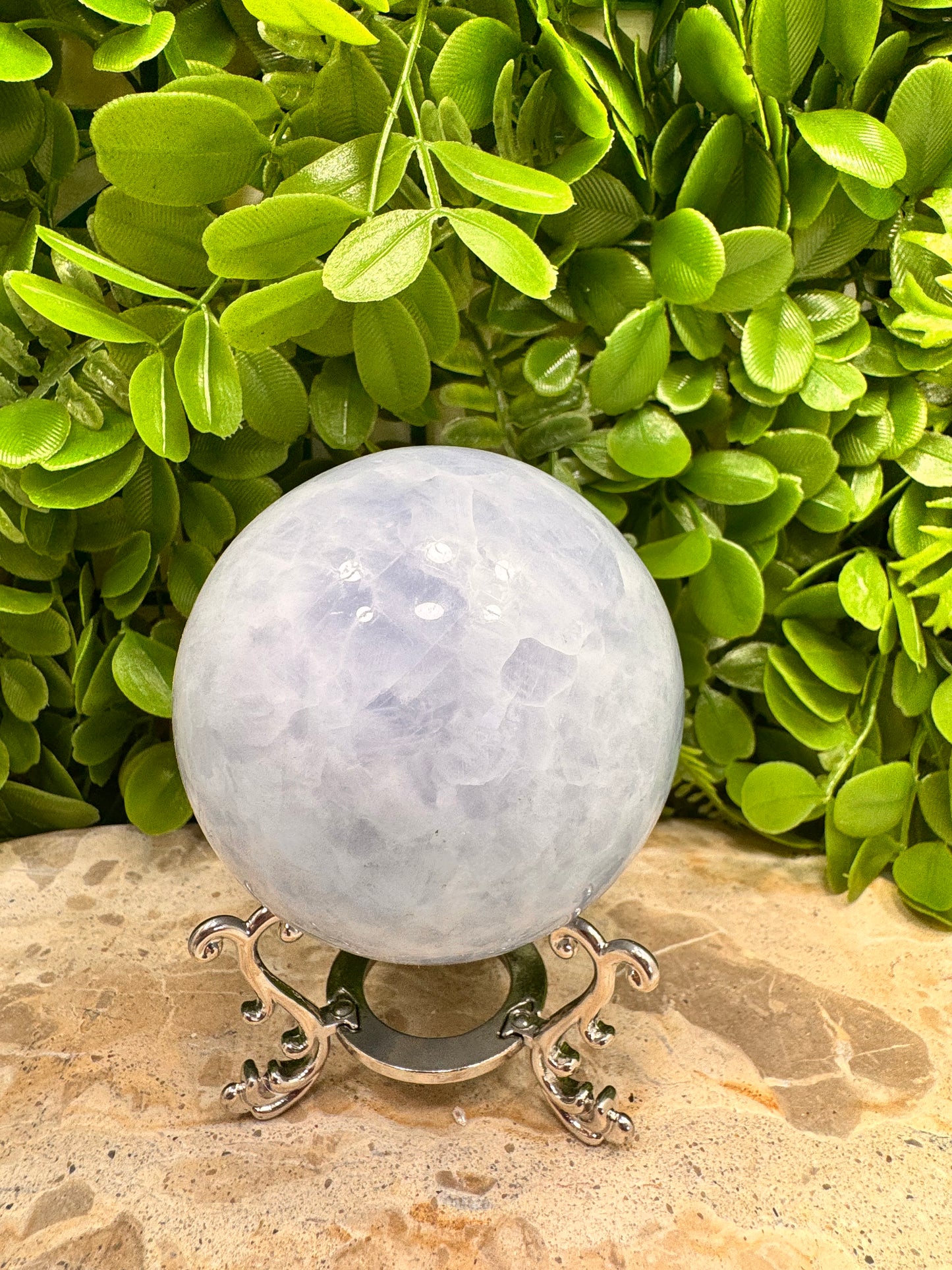 Blue Calcite Sphere 650g