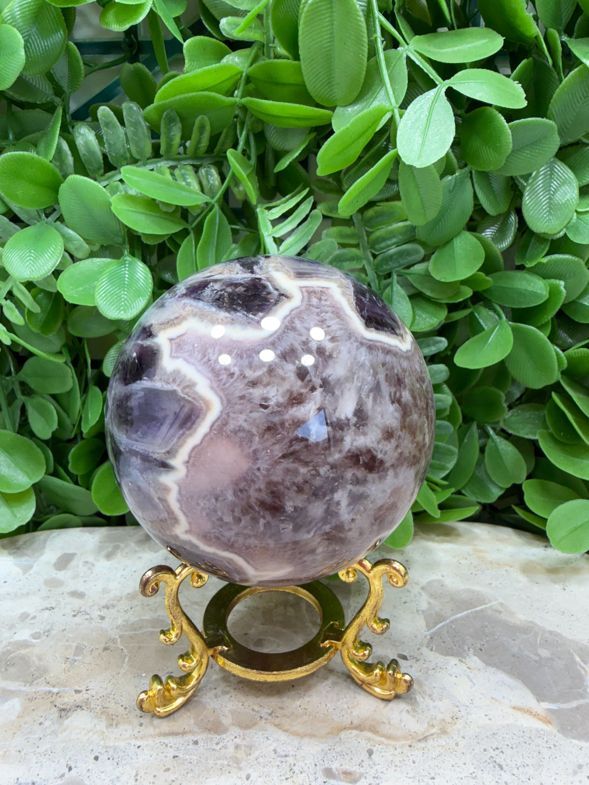 Flower Amethyst Sphere 648g