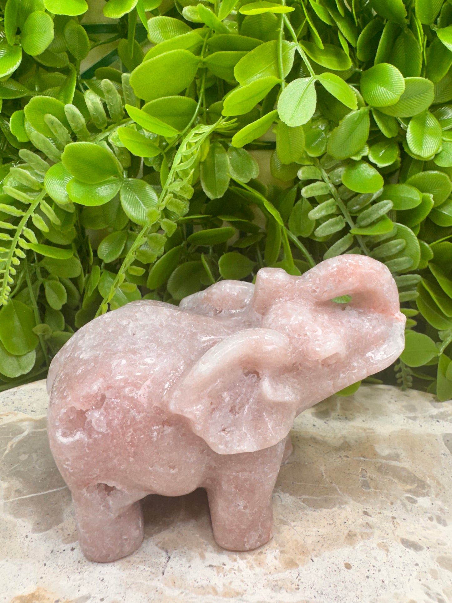 Pink Amethyst Elephant 554g