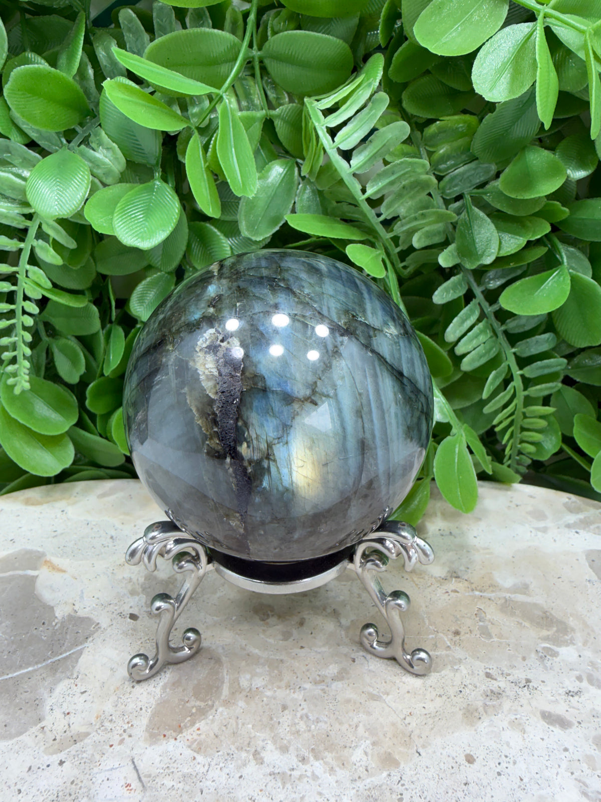 Labradorite Sphere | Protection • Intuition • Transformation