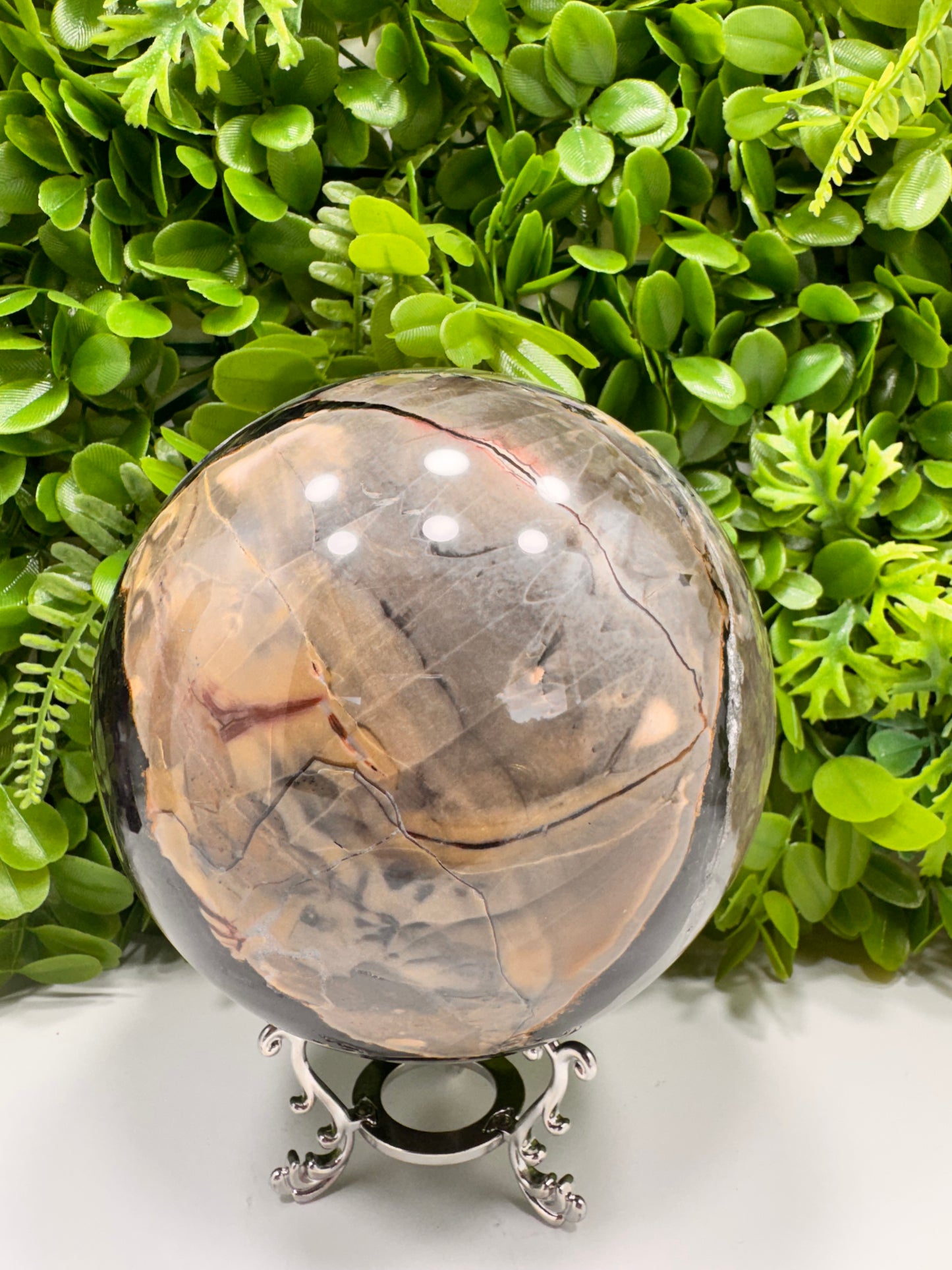 Volcanic Agate Sphere 3626g