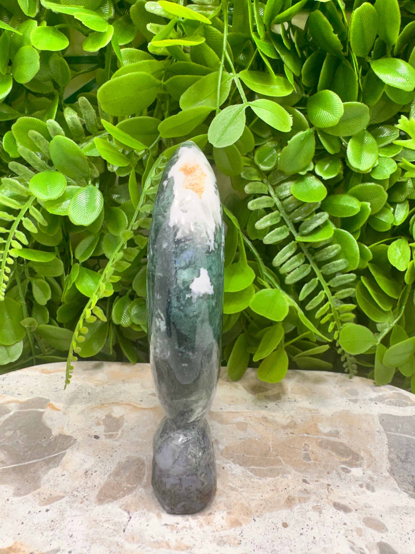 Moss Agate Moon 352g