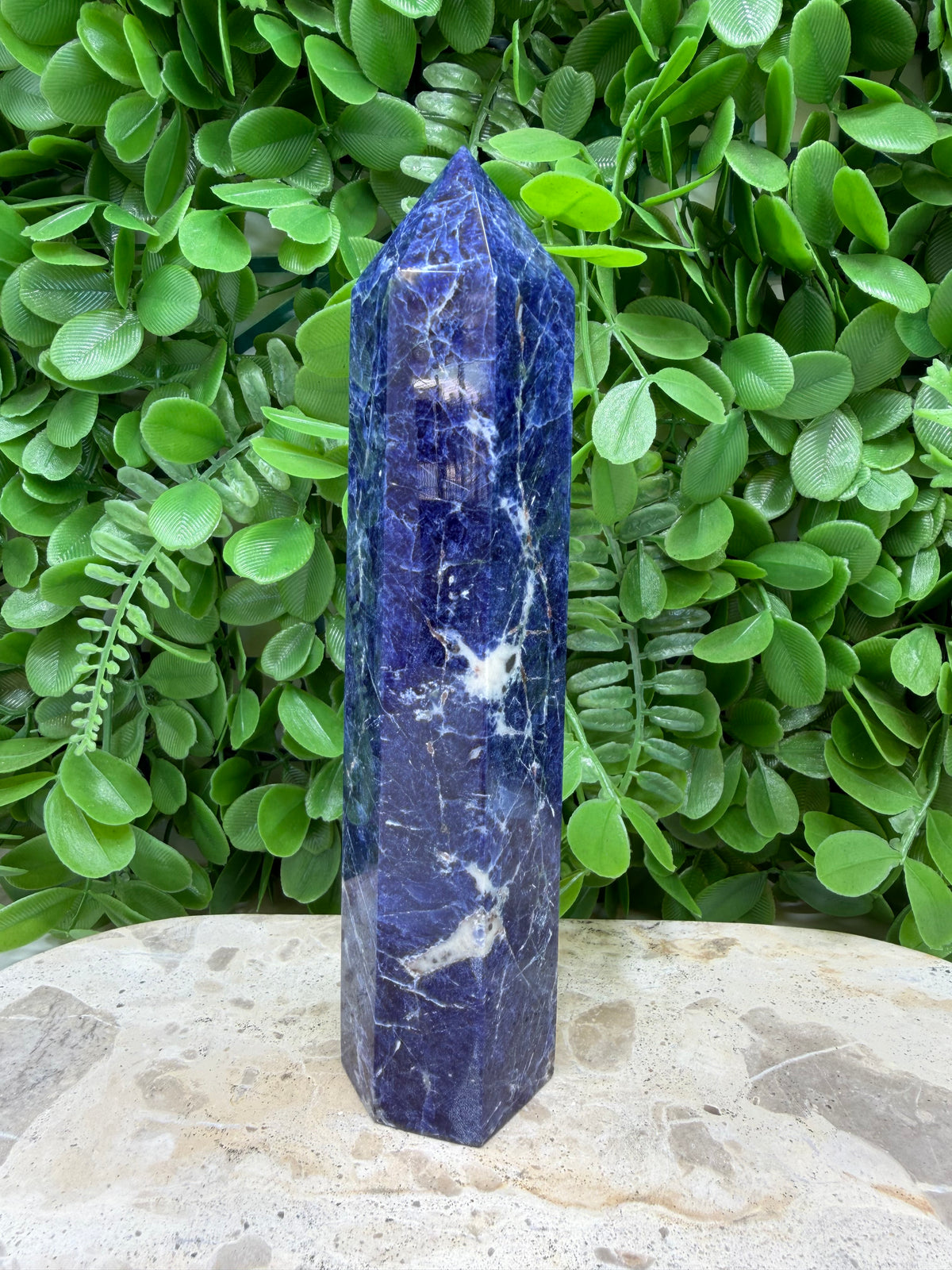 Sodalite Tower 384g | Intuition • Communication • Clarity