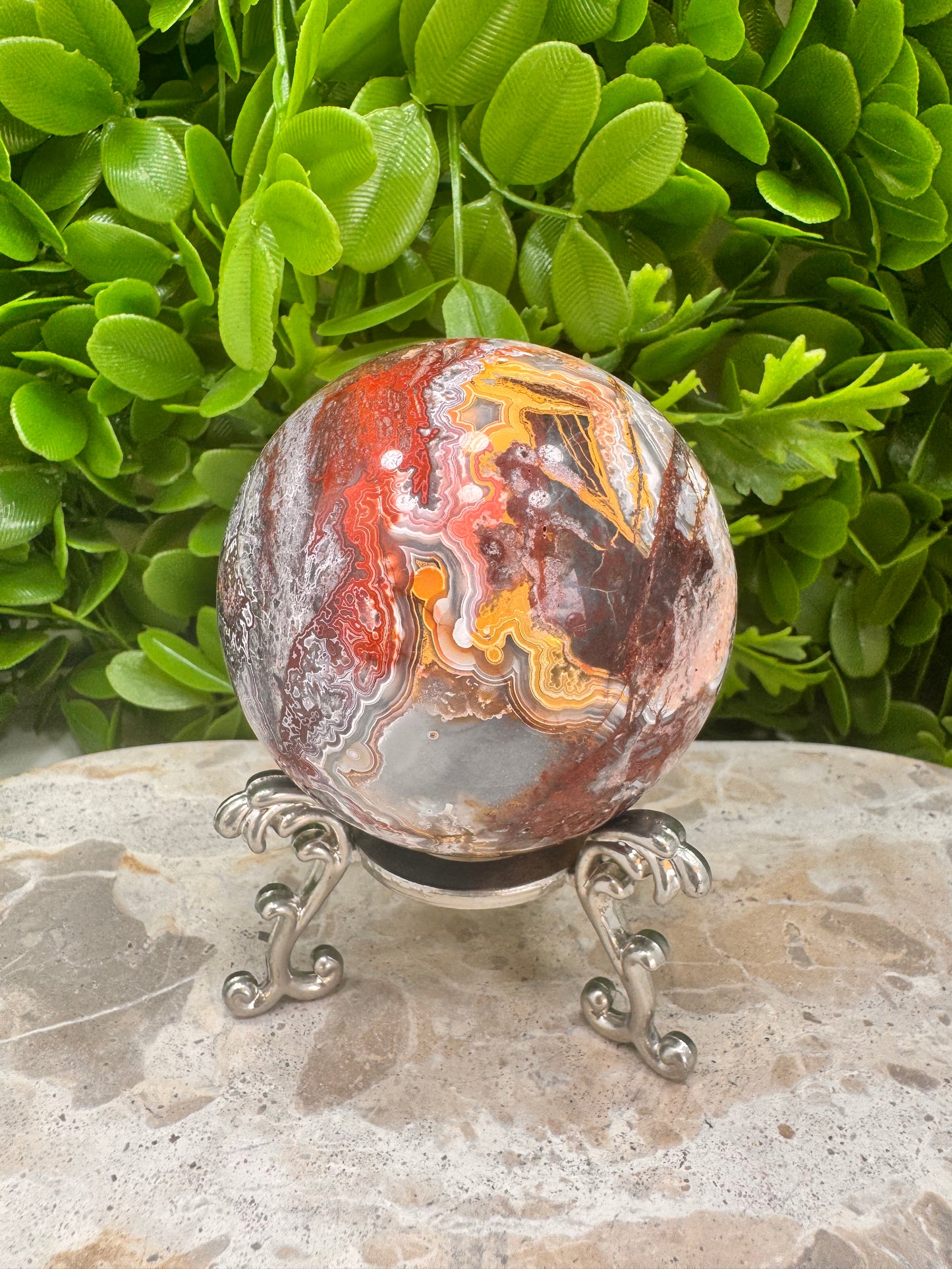 Mexican Agate Sphere 485g