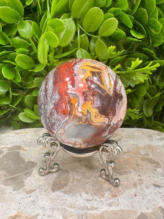 Mexican Agate Sphere 485g