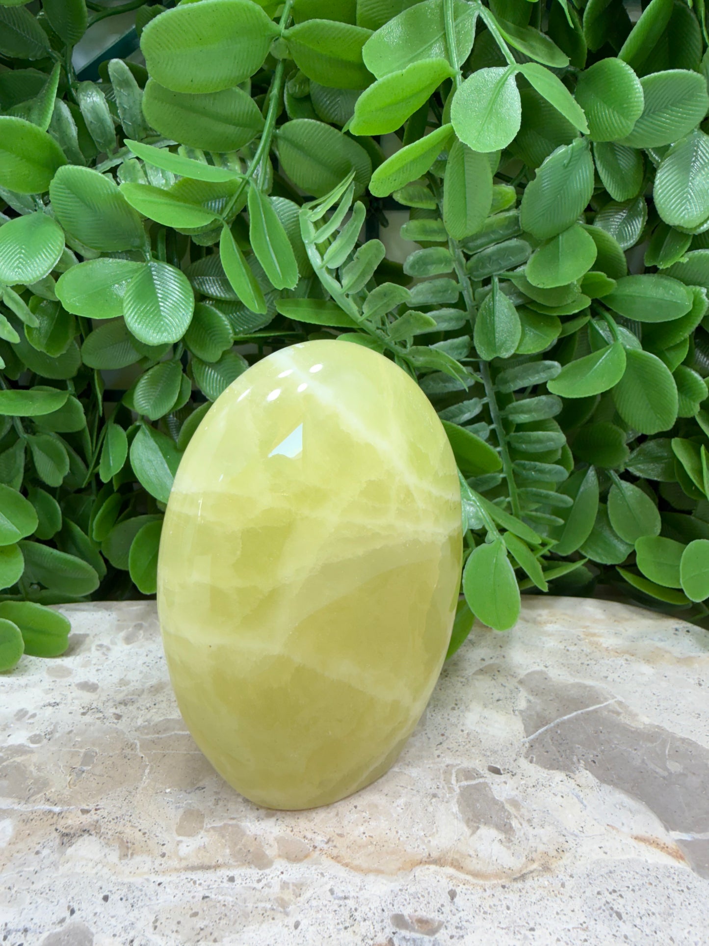Standing Lemon Calcite Freeform 406g